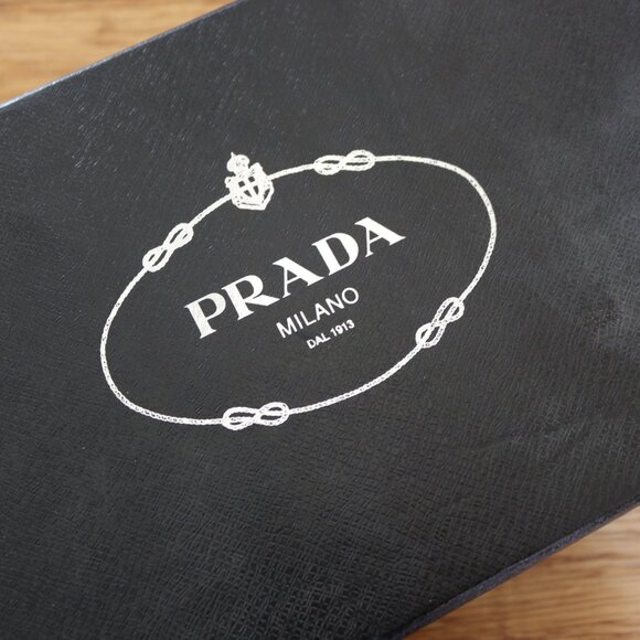 Prada Leather Suede Beige/Tan Silver Buckle Mule Heels Size 40.5 - Picture 8 of 8